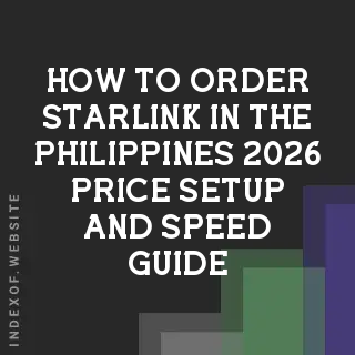 How to Order Starlink in the Philippines (2026): Price, Setup, and Speed Guide - Indexof
